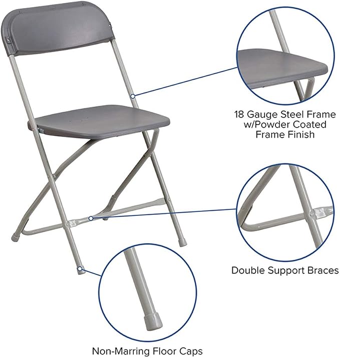 Flash Furniture Hercules Series Plastic Folding Chairs - Image 7