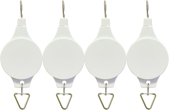 Pack Plant Hook Pulley, Retractable Plant Hanger Easy Reach Hanging Flower by Lythor