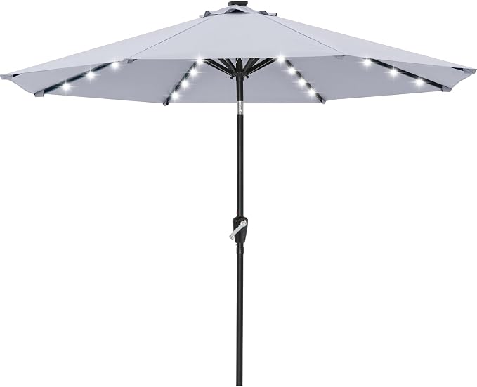 ABCCANOPY Durable Solar Led Patio Umbrellas by ABCCANOPY
