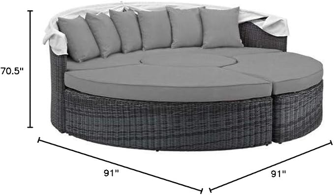 Modway Summon Outdoor Patio Daybed - Image 2