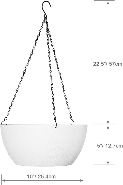 10 inch Hanging Planters for Outdoor Indoor Plants - Image 2