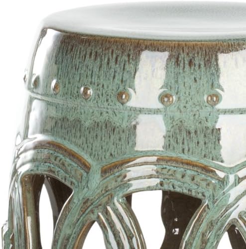 SAFAVIEH Home Collection Double Coin Antique Blue-Green Ceramic Indoor/ Outdoor - Image 5