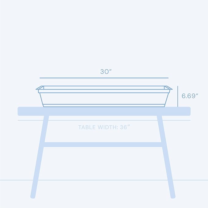 Bloem Dura Cotta 30" Basil Resin Rectangle Window Box Planter - Image 3