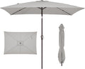 JEAREY 6.5x10 ft Rectangular Patio Umbrellas Rectangle Outdoor Umbrella by JEAREYOutdoorsCollection