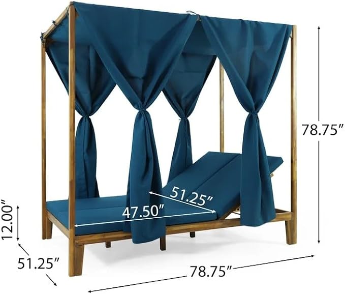 Merax Outdoor Bed Patio Daybed - Image 2