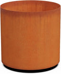 PLANTERCRAFT Corten Steel Metal Planter Box, Round Sizes, Modern Garden Steel by Plantercraft