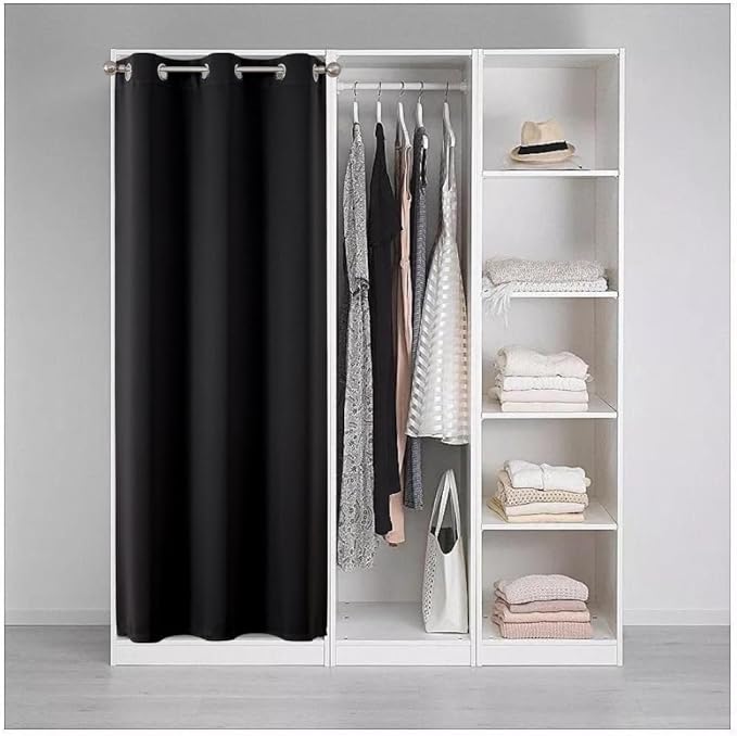 Joydeco Blackout Door Curtain for Doorway Privacy 72 Inches Long, Grommet - Image 3