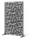 VEVOR Metal Privacy Screen, Outdoor Privacy Screens 3-Panel, Freestanding by VEVOR