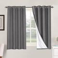 H.VERSAILTEX Linen Blackout Curtains 54 Inches Long 100% Absolutely Blackout by HVERSAILTEX