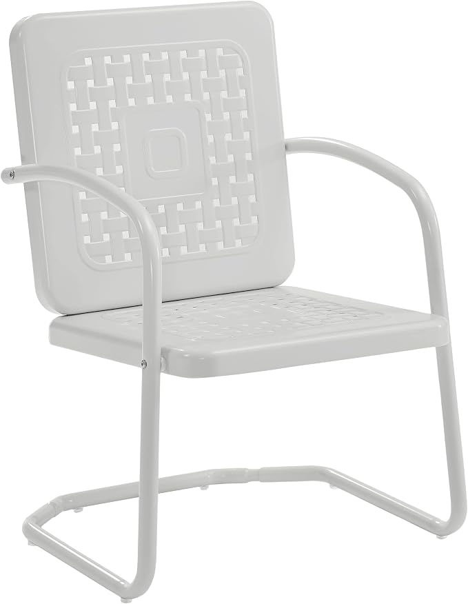 Crosley Furniture Bates 2-Piece Outdoor Chair Set, Retro Metal Patio Chairs - Image 13