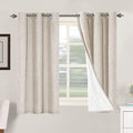 H.VERSAILTEX Primitive Linen Curtains 100% Blackout Curtain Drapes Burlap by HVERSAILTEX