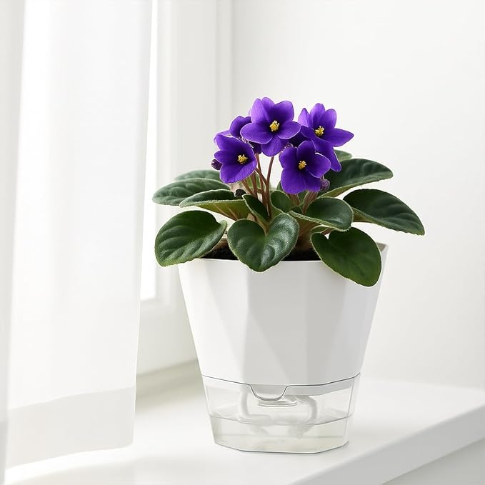 2 Pack Self Watering Pots for Indoor Plants, 8.4 Inches Self Watering Planters - Image 6