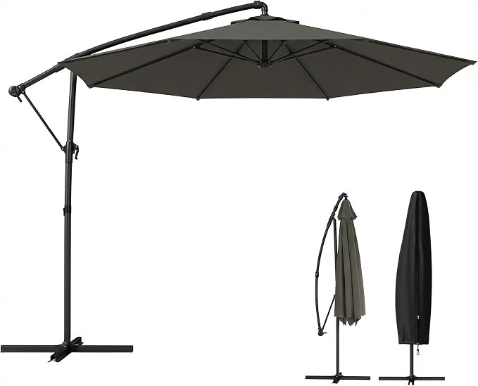 Outsunny 10 ft Offset Patio Umbrella by Outsunny