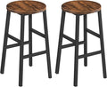 Bar Stools, 24.4 Inch Kitchen Breakfast Bar Stools, Industrial Bar Stools by MAHANCRIS