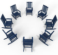 Oversized Rocking Chair Set of 8, Outdoor Rocking Chair by THOEOE