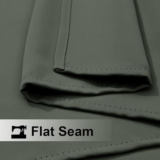 NICETOWN 2 Panels Outdoor Curtains Waterproof Fixed Grommet/Back Tab on Top & - Image 5