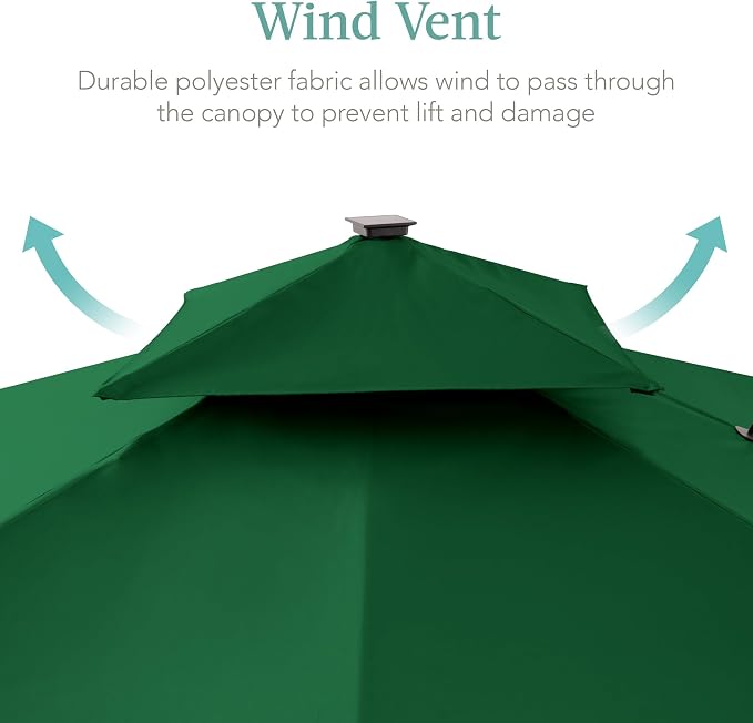 Best Choice Products 10x10ft Cantilever Patio Umbrella w/Base Included - Image 6