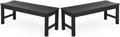 Stoog Outdoor Benches Set of 2, 2-Person Backless Patio Bench, All-Weather HIPS by Stoog