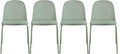2xhome Modern Stackable Armless Dining Chair | Plastic Shell Seat by 2xhome