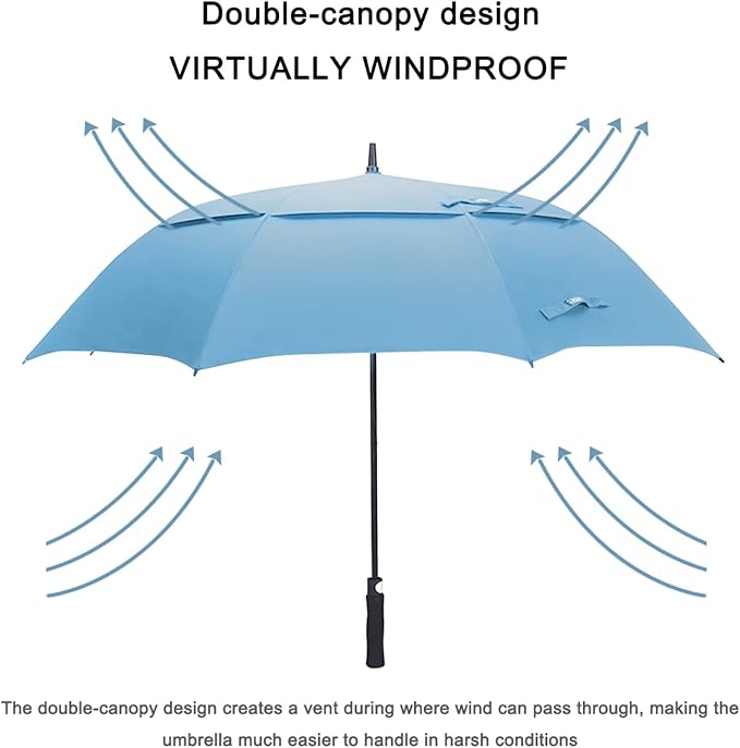 G4Free 47/54/62/68/72 Inch Automatic Open Golf Umbrella Oversize Extra Large - Image 3