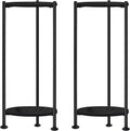 2-Pack Plant Stand Indoor Outdoor, Heavy Duty Indoor Plant Shelf, 2 Tier by Lilybud--lily