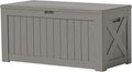 Patiowell 120 Gallon Large Deck Box, Outdoor Lockable Storage Box by Patiowell