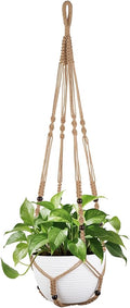 Mkono 43 Inch Macrame Plant Hanger Large by Mkono