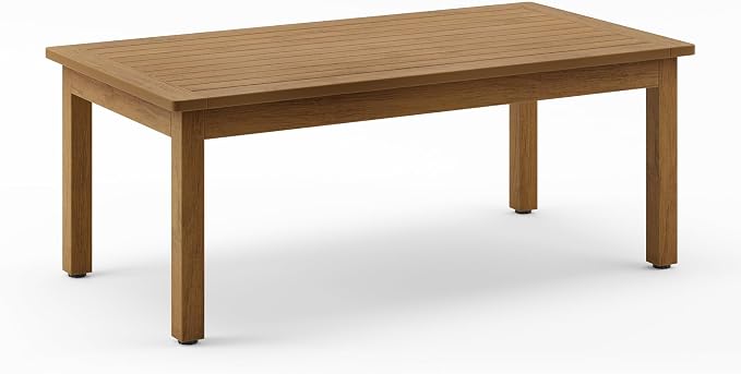 LUE BONA Outdoor Coffee Table, HDPS Patio Coffee Tables by LUEBONA