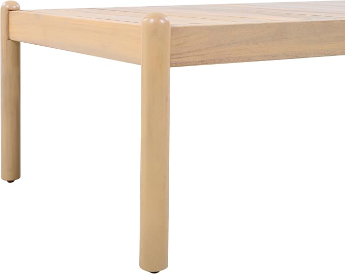 Christopher Knight Home Lenor Patio Acacia Wood Coffee Table, Solid Wood - Image 10
