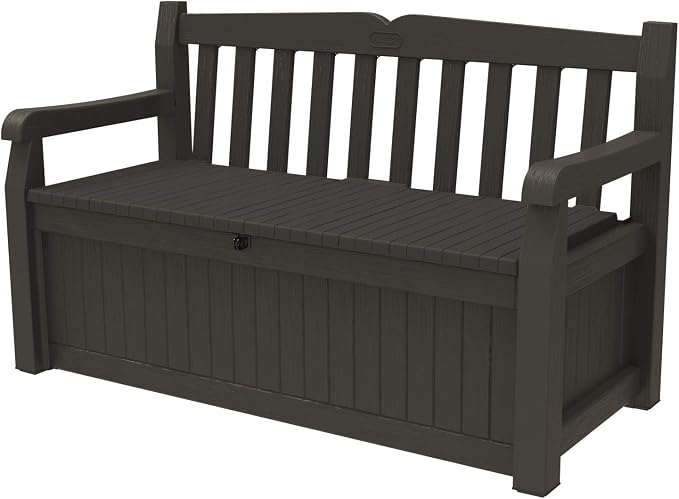 Keter Solana 70 Gallon Storage Bench Deck Box by Keter