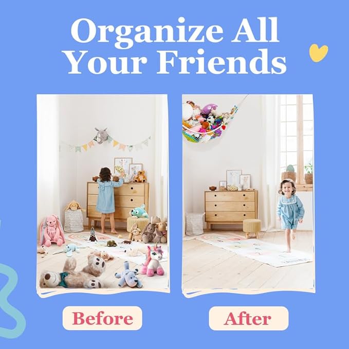 Lilly's Love Stuffed Animal Hammock | Corner Hanging Organizer, Toy Storage - Image 5