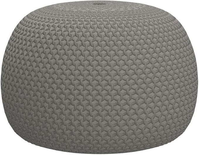 FRELISH DECOR Round Pouf Ottoman Hand Knitted 100% Cotton Pouf - Image 5