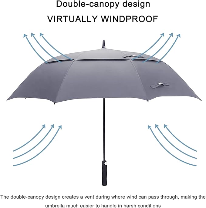 G4Free 47/54/62/68/72 Inch Automatic Open Golf Umbrella Oversize Extra Large - Image 4