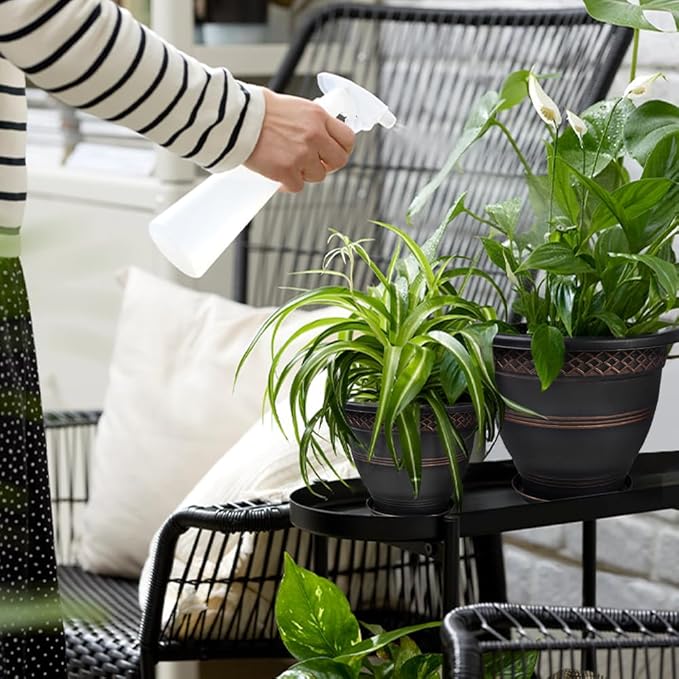 6 Pack 8 Inch Plant Pots, Plastic Flower Pot - Image 5