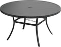 VICLLAX 63" Outdoor Round Patio Table by HOME