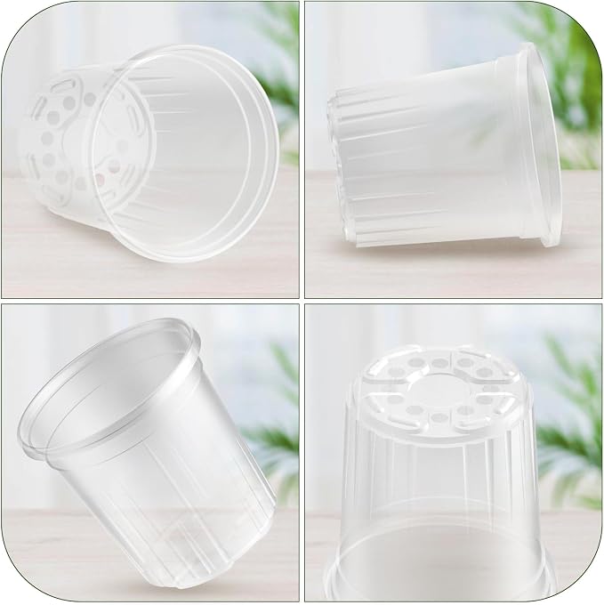 30 Packs 1 Gallon Reinforced Clear Nursery Pots - Image 5