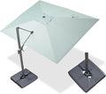 PURPLE LEAF 9' X 11.5' Rectangle Cantilever Umbrella by Unknown
