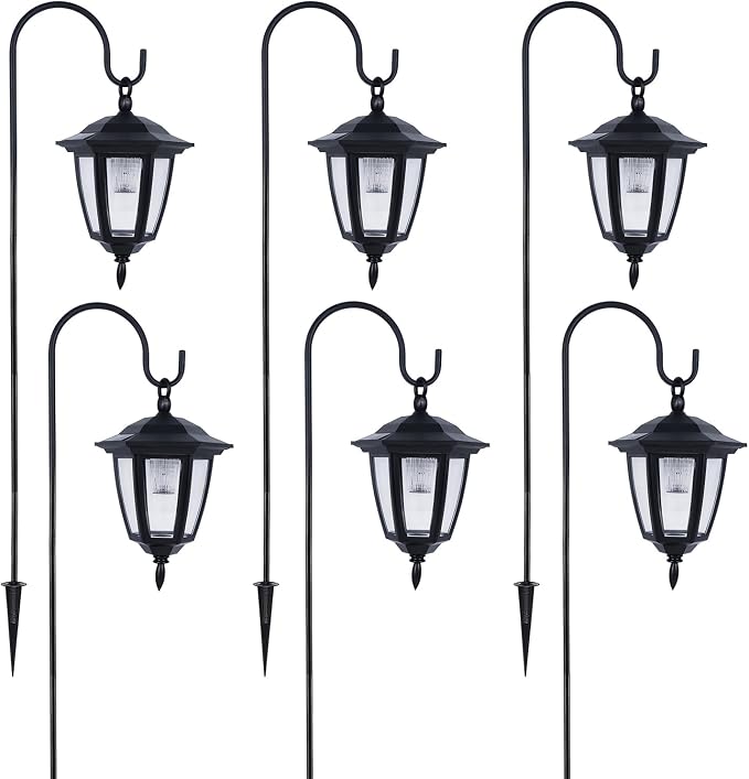 Dynaming 6 Pack Solar Hanging Lights Outdoor, Solar Powered Garden Decorative - Image 8