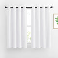 NICETOWN White Small Window Curtain 54 inches Length by NICETOWN