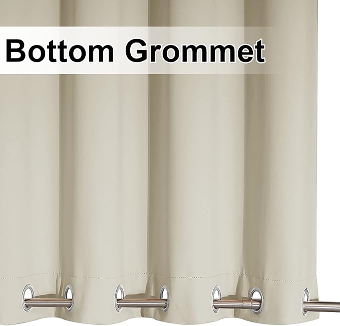 NICETOWN Outdoor Curtain for Patio Waterproof, Sun Blocking Rustproof Grommet - Image 5