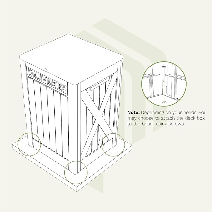Patiowell 48-Gallon Resin Package Delivery Box - Image 8