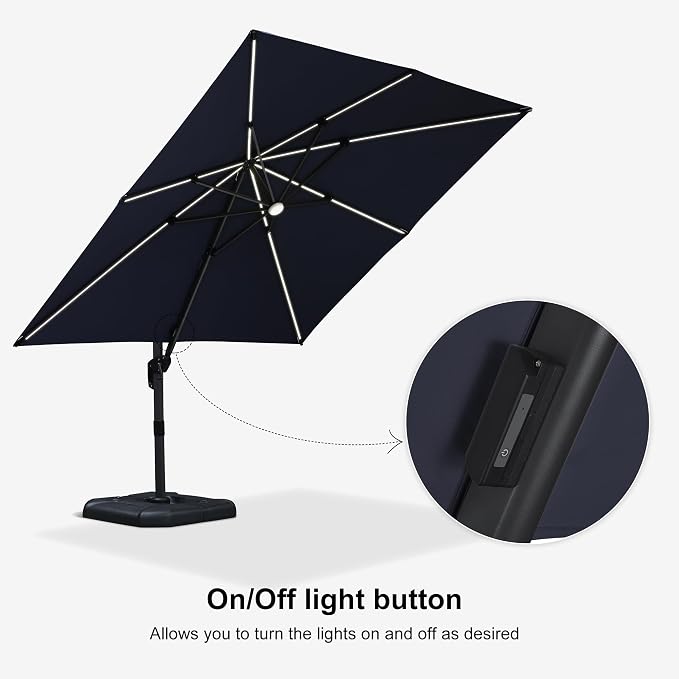 PURPLE LEAF 10 Feet Patio Umbrella - Image 7