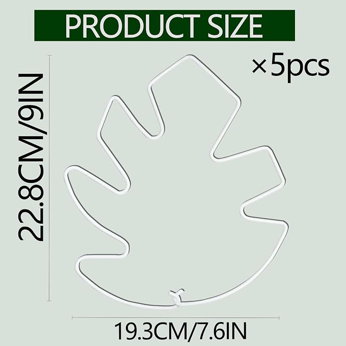 5PCS Monstera Plant Stem Support White 9 * 7.6in - Image 5