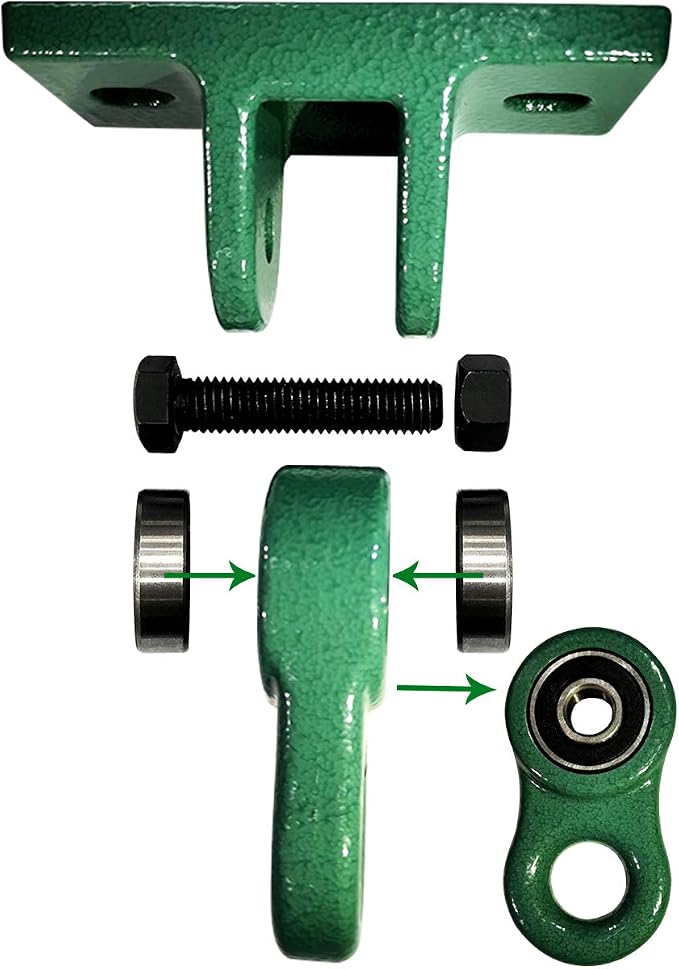 Heavy Duty Green Swing Hangers Screws Bolts Included Over 5000 lb Capacity - Image 2