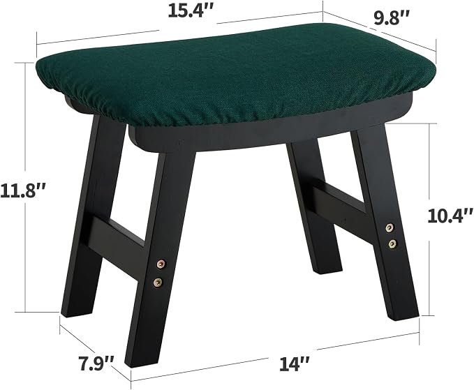 Foot Stool Ottoman Foot Rest Under Desk, Small Stool - Image 3