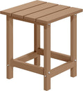 MUCHENGHY Adirondack Outdoor Side Table, 14.7" Patio Side Table Weather by MUCHENGHY