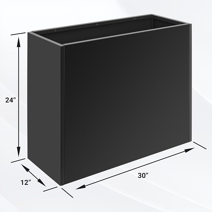 Metal Planter Box 30” x 12” x 24”, Outdoor Planter - Image 2