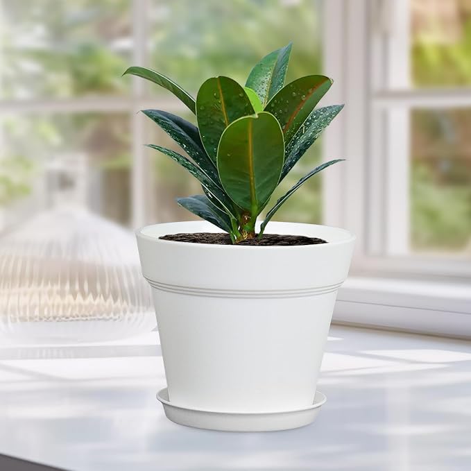 4 inch Small Plastic Nursery Pots, 16 Pack Plant Pots - Image 6