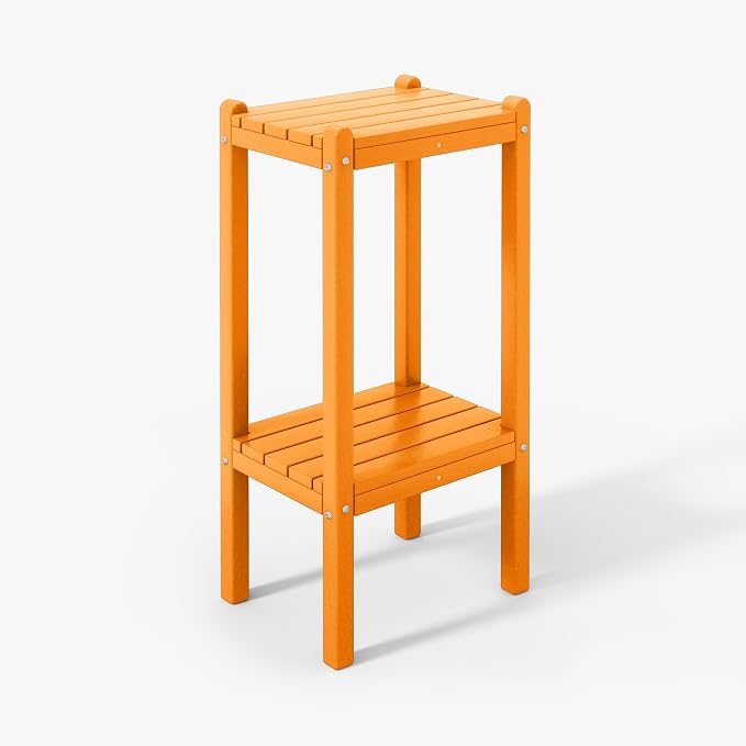 WestinTrends Malibu 36" Outdoor Adirondack HDPE 2-Tier Patio Side Table - Image 10
