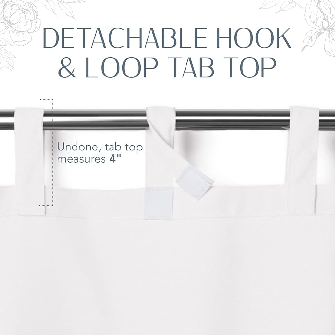 Elrene Home Fashions Matine Weatherproof Tab-Top Indoor/Outdoor Solid Color - Image 5